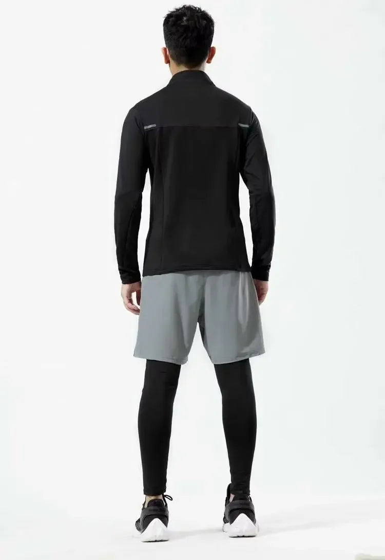 Zweiteilige Illusion Herren-Sporthose, schnell trocknend, elastisch, Basketball-Trainingshose, Sommer, dünn, Fitness, Laufen, Freizeithose.