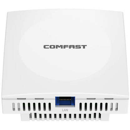 Comfast AX1500 Wifi 6 Access Point In Wall AP Gigabit 5G+2G MU-MIMO Signal Booster 86 Panel 48V POE Indoor Hotel Extender Router.