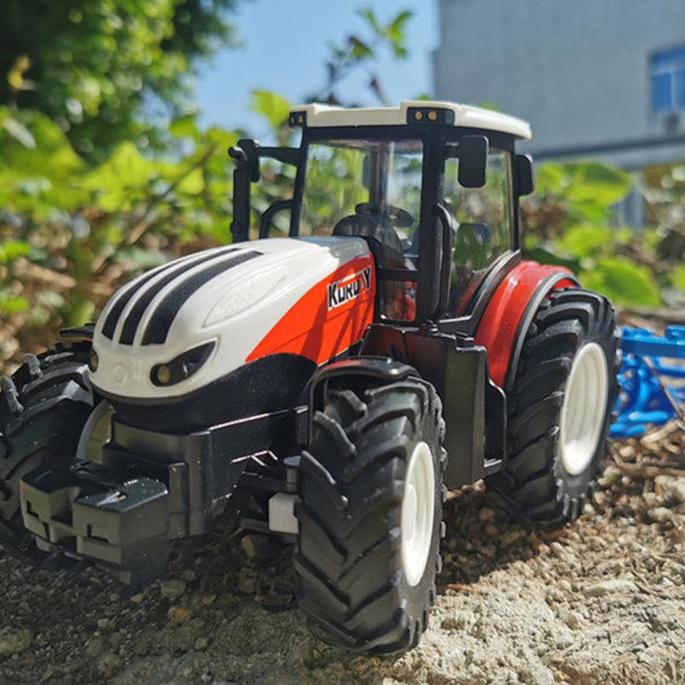 Remote Control Tractor RC Farm Truck Car Trailer 2.4G Farming Simulator Truck Miniature Farm Vehicle Toys Model Children Boy.