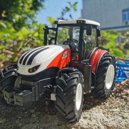 Remote Control Tractor RC Farm Truck Car Trailer 2.4G Farming Simulator Truck Miniature Farm Vehicle Toys Model Children Boy.