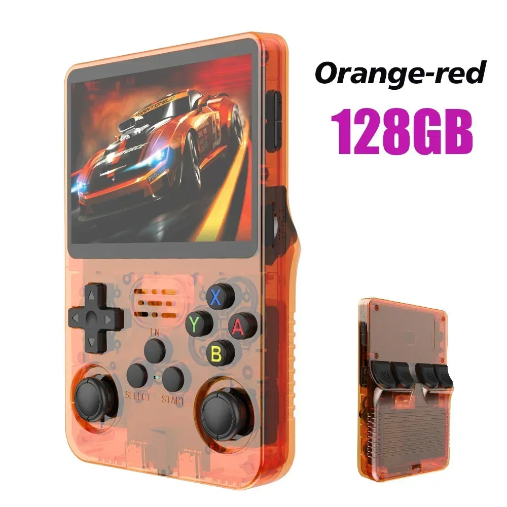 Open Source R36S Retro Handheld Video Game Console Linux System 3.5 Inch IPS Screen Portable Pocket Video Player 64GB 128G Games.
