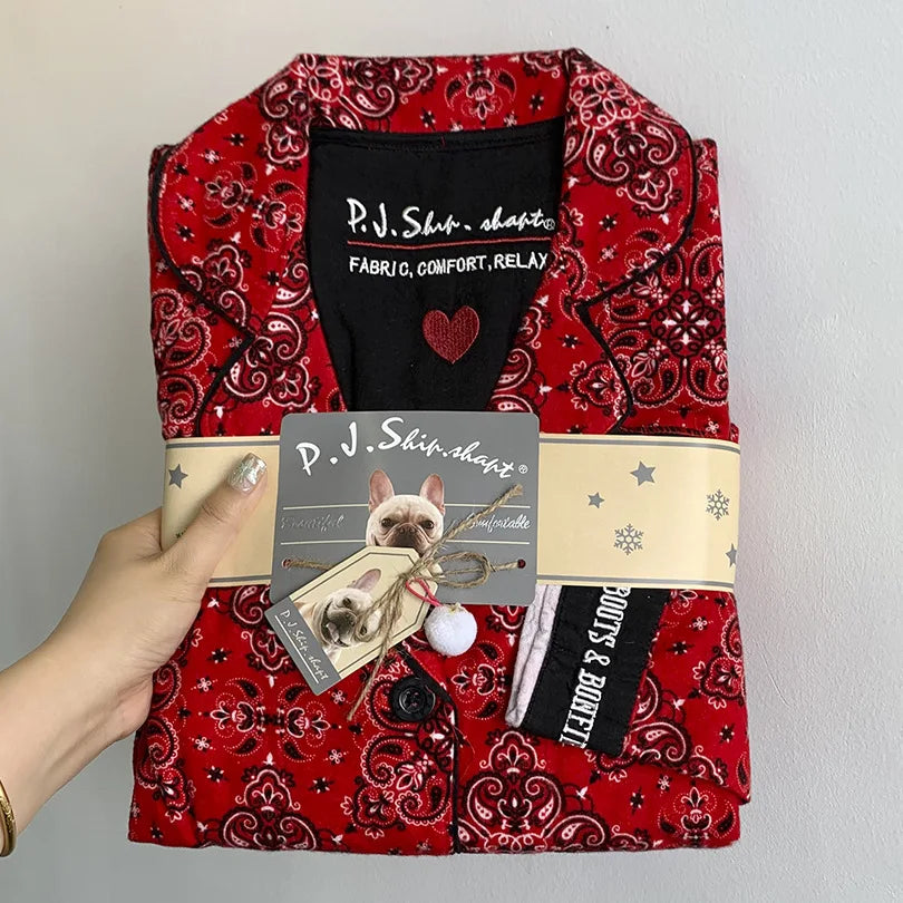 Matching Pajamas 2 Piece Set Women Pj Sets Women 2 Piece Set Outfit 100% Cotton Pajamas for Women Loungwear Set Loose Sleepwear.