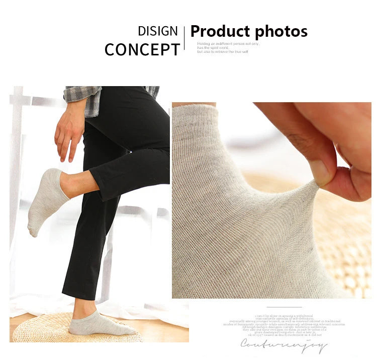 10/20/30Pairs Socks Men Women Boat Socks Thin Breathable Comfy Sweat-absorbing Ankle Socks Unisex Casual Plain Color Short Socks.