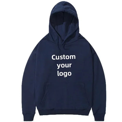 Customized hooded shirt for men and women, featuring photos and logos of your design. High end gifts in EU sizes