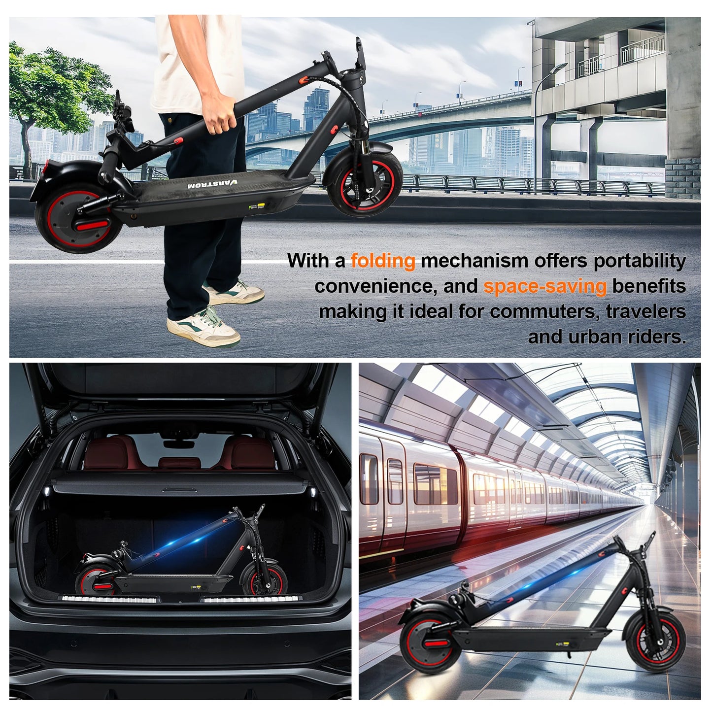 Electric Scooter For Adults Max Speed 35Km/h Electric Scooter 500W (Peak 750W ) Adult Scooter Electric Kick Scooter.