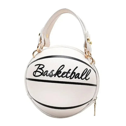 PU Basketball Women's Bag New Network Red Football Bag Personalized Fun Pink Basketball Bag Ins Versatile Chain Shoulder Bag.