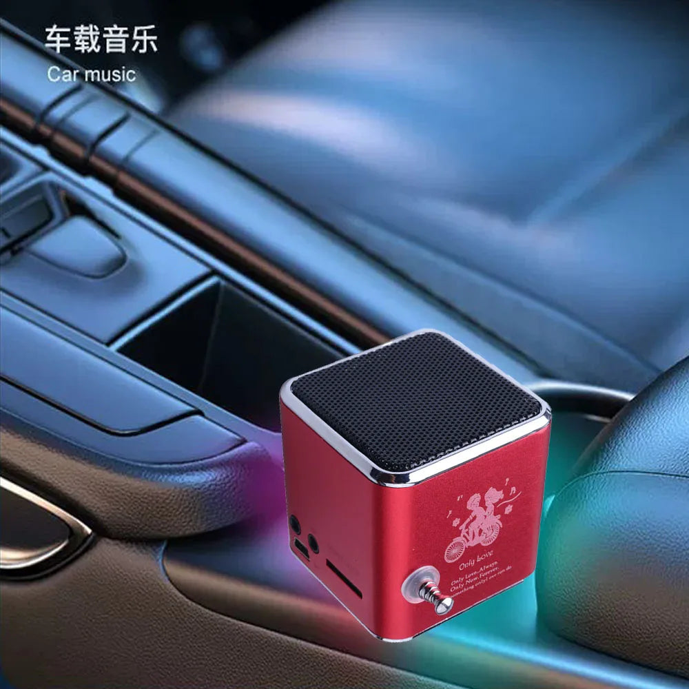 TD-V26 Speaker Mini FM Radio Receiver MP3 Music Player LCD soundbar Micro SD TF Music Stereo Loudspeaker for Laptop.