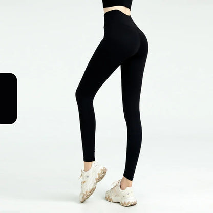 Women's High Waist Butt Lift Yoga Pants - No Camel Toe, Buttery Soft Naked Feeling, Peach Hip, Seamless Gym Running Leggings