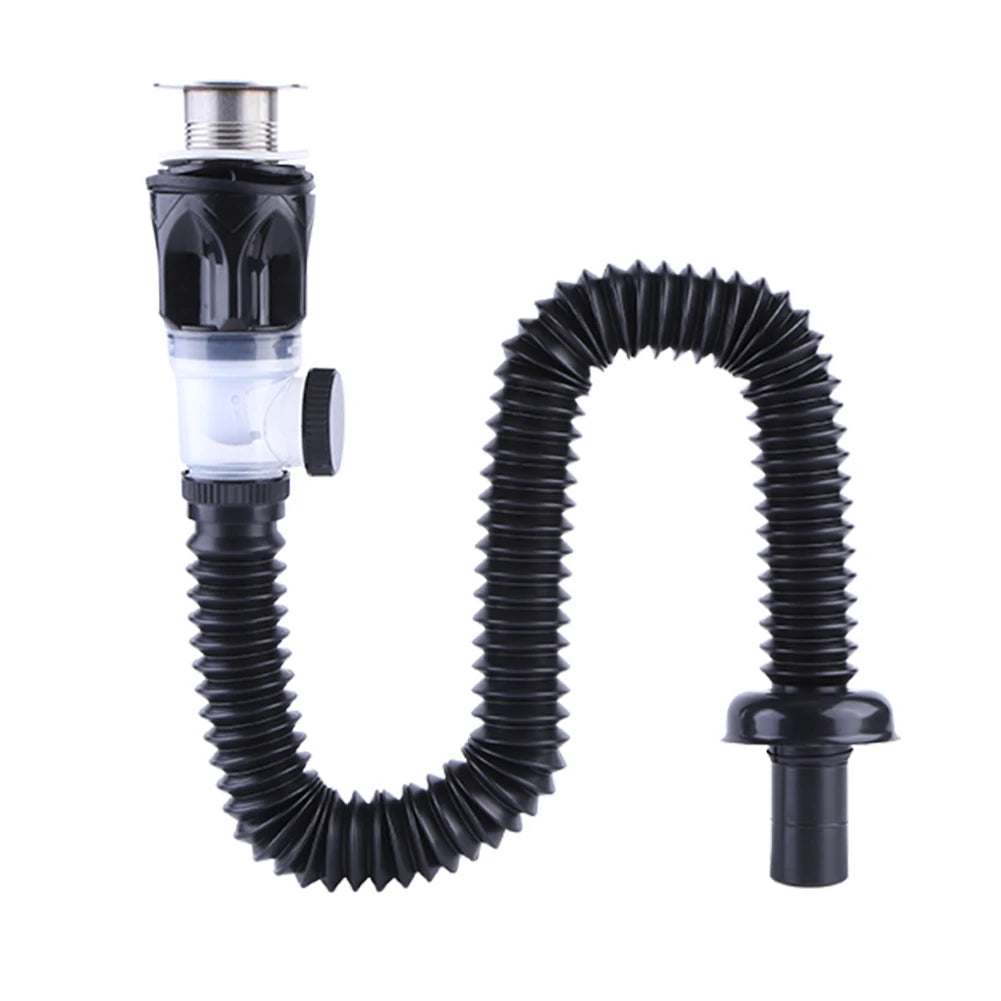 Universal Waschbecken Abflussrohr Set Versenkbare Deodorant Kanalisation Entwässerung Wasser Schlauch Waschbecken Abtropffläche Badezimmer Küche Zubehör