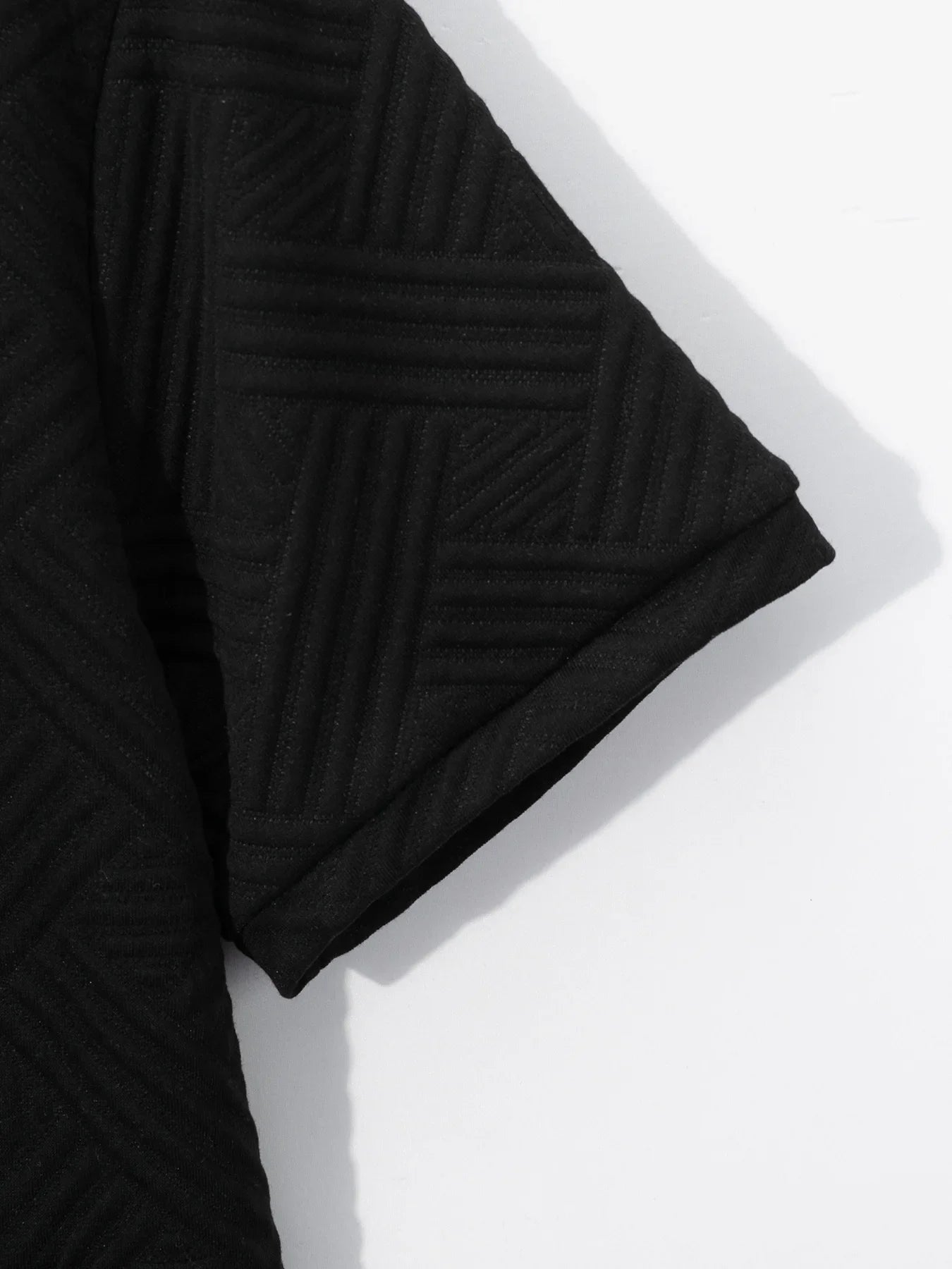 Men's Summer New Style Solid Color Knitted Short Sleeve Cardigan with Long Pants Casual Set Sporty Look from Mainland China.