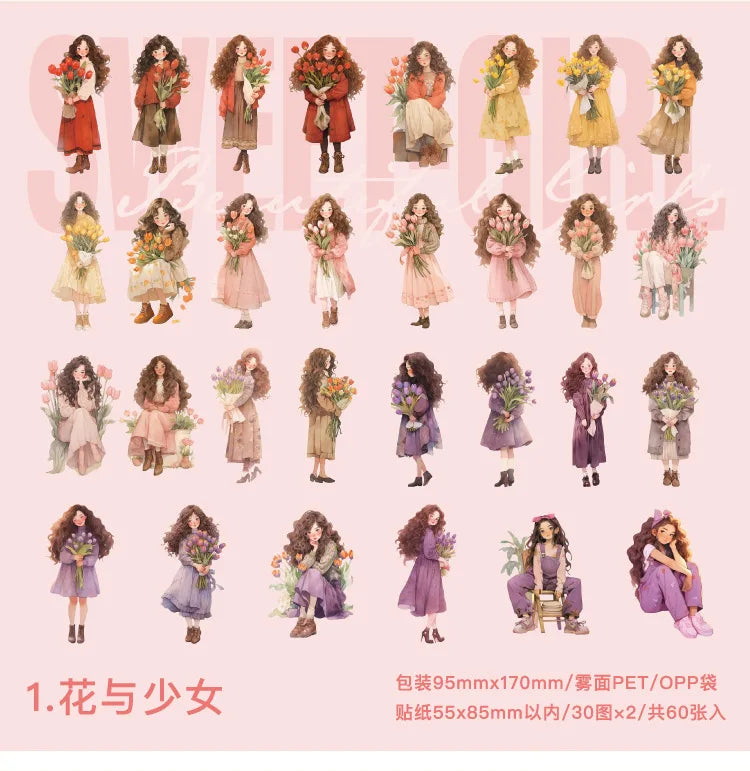 60 stücke/1 Los kawaii Briefpapier Aufkleber Streifzug Talk Junk Journal ing dekorative mobile Scrap booking für Aufkleber Sammelalbum.