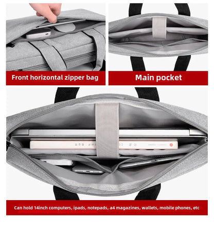 Laptop Bag Sleeve Case Shoulder HandBag Notebook Pouch Briefcases for 14 15 17 Inch Macbook Air Pro HP Huawei Asus Dell Xiaomi.
