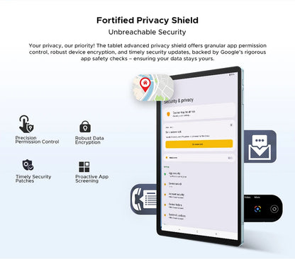 DOOGEE Tab E3 Tablet 11" Screen Android 15 Gemini AI 7.5mm Ultra-thin 32GB (8+24) 256GB Dual Speakers 8800mAh Battery Smart Pad