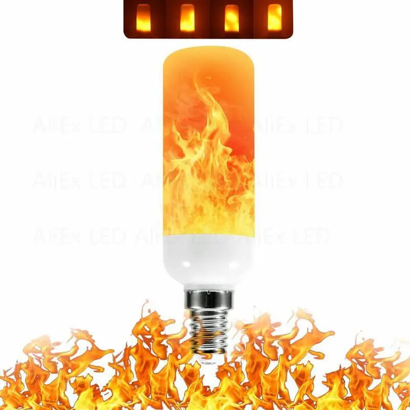 USB LED E27 Flamme Glühbirne Feuer E14 lampe Mais Birne Flackern LED Licht Dynamische Flamme Wirkung 3W 5W 7W 9W 110V-220v für Home Beleuchtung