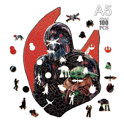 Movie Characters Wooden Puzzle Film Star Wood Jigsaws 2D Magic School Badge Character Jigsaw Toys for Kids