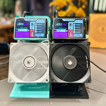 New Bitaxe NerdQaxe++black BTC mining machine, with a computing power of 4.8TH/s, power consumption of 75W, and power supply.