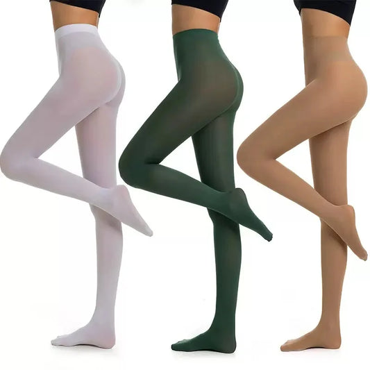 Woman Plus Size Sexy Opaque Thick Pantyhose Footed Female Warm colored Soft Velvet Tights Super elasticity translucent Leggings