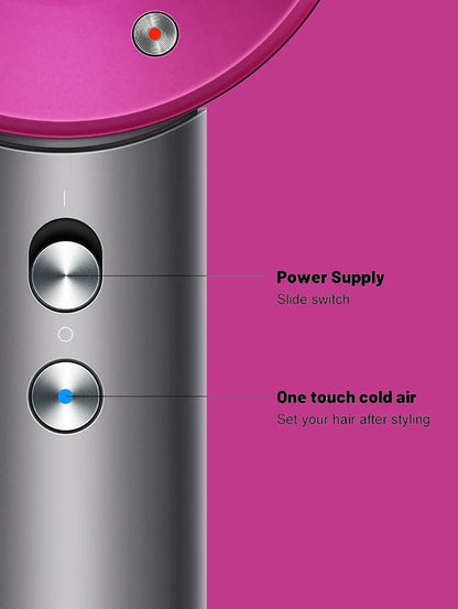 Diffuser Hairdryer 5in1 Ionic Professional Electric Hair Dryer Heat Leaf Blow Drier With Diffuser Ion Leafless Air Blower Woman