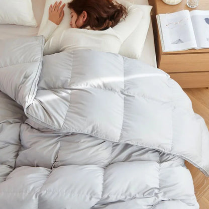 KDJEIKZ  Winter Cotton Goose Down Quilt Five-Star Hotel Duvet Super Soft Fluffy Queen King Full Size Four Seasons Duvets Blanket