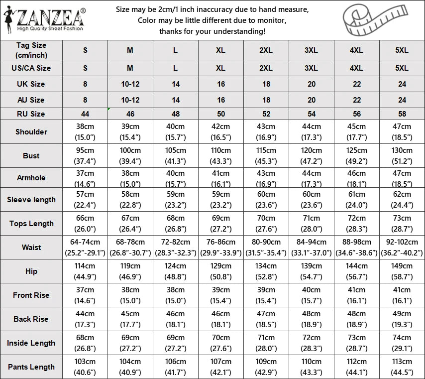 ZANZEA Muslim Sets Fashion 2pcs Women Long Sleeve Blouse Wide Leg Pant Sets Causal Spring Solid Work Outfits Islamic Clothing.