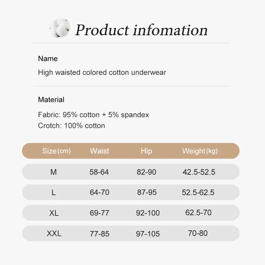 Women's Cotton High Waisted Underwear 5-Pack - Tummy Control Shapewear, Anti Bacterial, Breathable, Seamless Comfort.