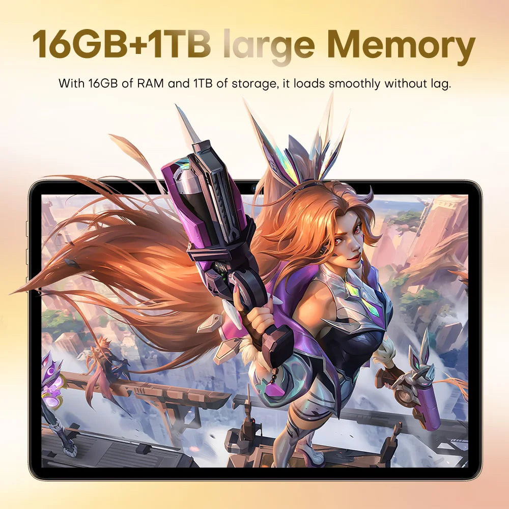 Original Pad 8 Ultra 11 Inch 16GB RAM 1TB ROM tablet Android 14 Core Pad Tablet PC Phone Dual Wifi tablette android 8800mah.