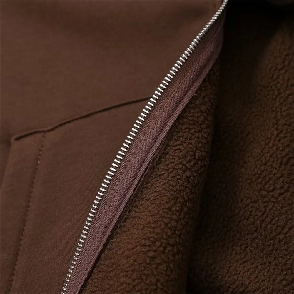 autumn new women's fashionable casual zipper decoration hooded long sleeved sportswear jacket wide leg pants set.