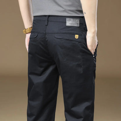 2024 Autumn New Men's Pants 97%Cotton Solid Color Work Wear Casual Pant Wide Korean Y2k Clothing Jogger Cargo Trousers Male.