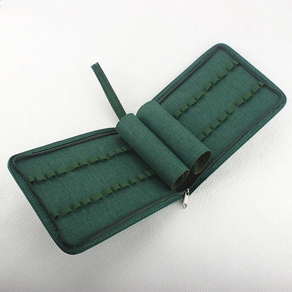 48 /24/10 Slots Fountain Pen Case, Canvas Pen Holder Display Pouch Bag Storage Large Capacity Waterproof.