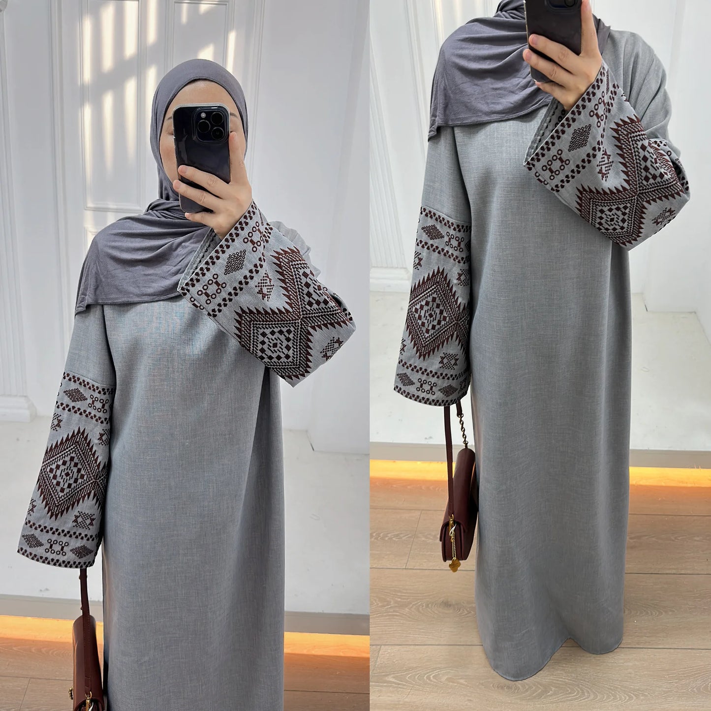 Eid Muslim Abaya for Women Party Embroidery Dresses Kaftan Arab Long Robe Islam Ramadan Dubai Abayas Vestidos Morocco Jalabiya.