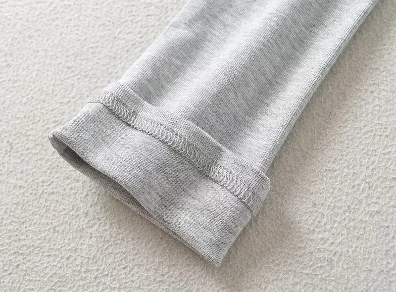 Women One Shoulder Long Sleeve Fitted Top.