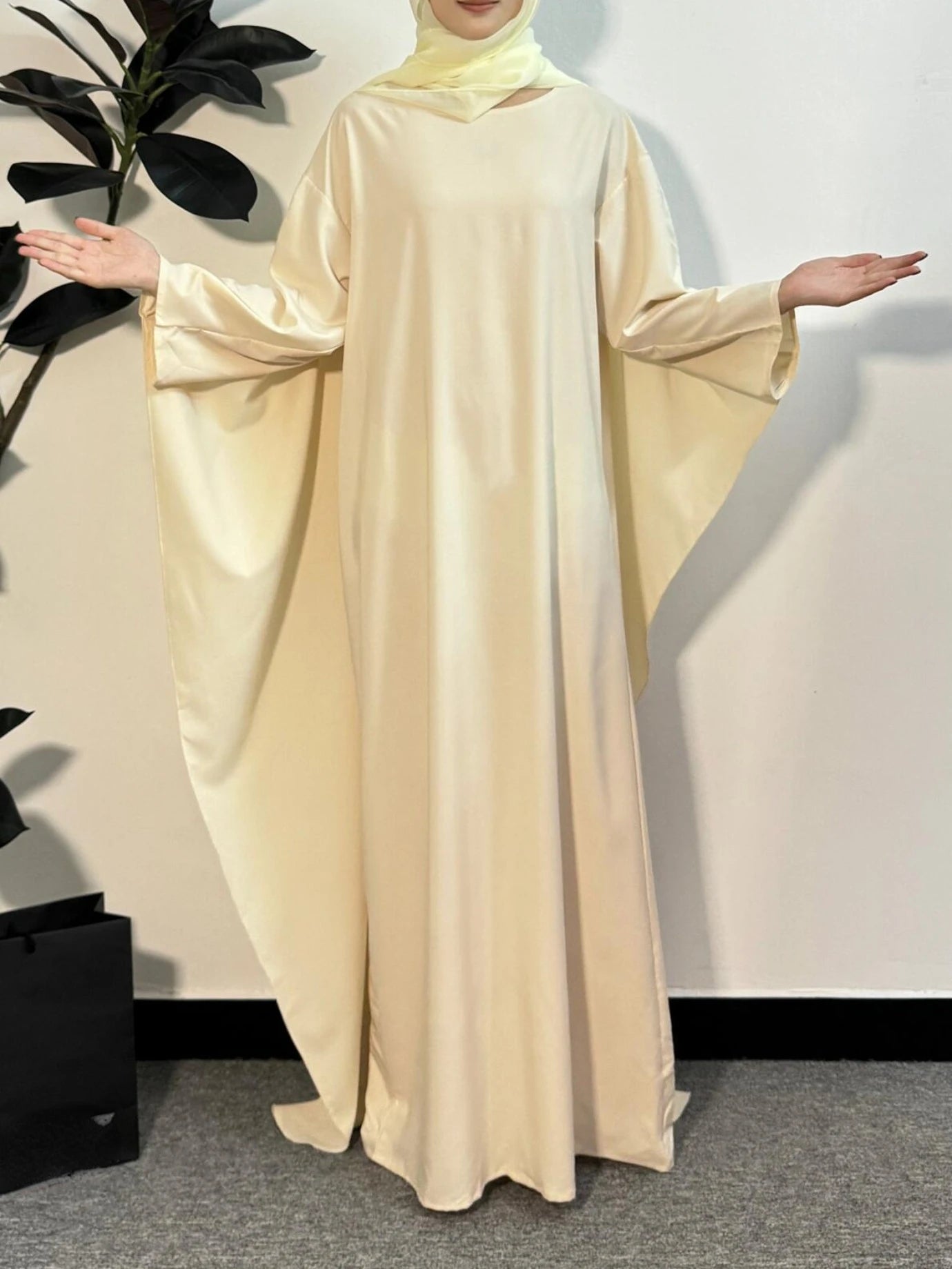 Muslim Dresses Loose Prayer Maxi Dress Muslim Abayas Women Jilbabs Kaftan Casual Solid Robe Islamic Ramadan Dresses.