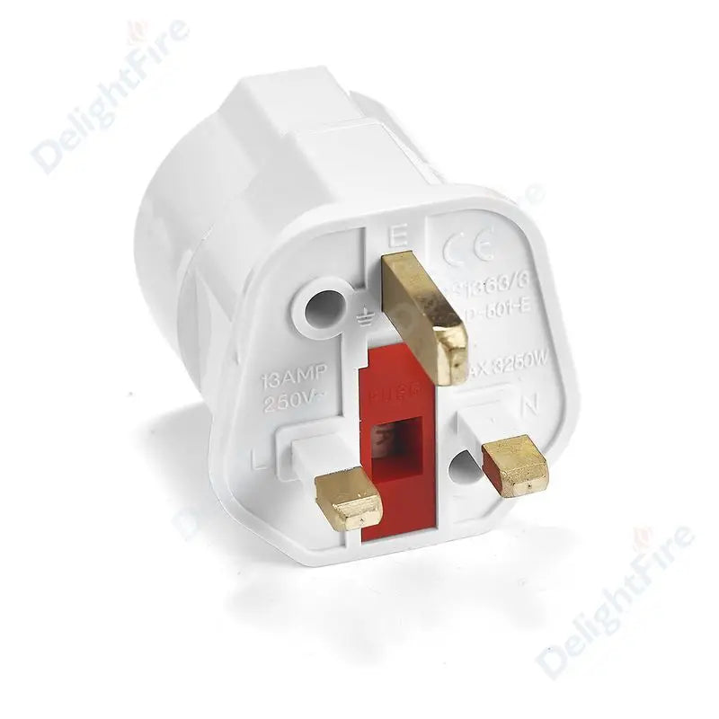 Europäischer EU-zu-UK-Steckeradapter, Standard Euro, 250 V, EU-Stecker auf UK-Steckdose, Netzteil, Steckdose.