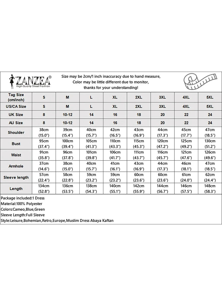 ZANZEA Muslim Fashion Tiered Long Dresses Women Islamic Hijab Style Casual Long Sleeve O Neck Maxi Vestidos Solid Abaya Robes.