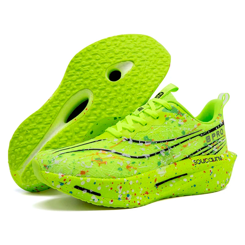 Supercritical E-TPU Marathon Running Shoes Men Women High-quality Road Jogging Shoes Light Comfy Sneakers Mesh Training Shoes