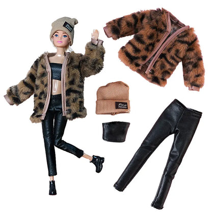 1 Set Fashion Clothes For Doll Clothes Coat Jacket Pants Dress Shirt Sweater Skirt Daily Wear Mini Doll Accessories Girl`s Toy.