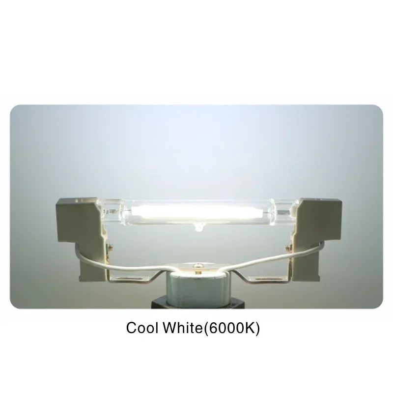 R7S LED 78mm 15W 20W R7S Spotlight 118mm 30W 50W AC 110V 220V 230V J78 J118 COB Lamp Bulb Glass Tube Replace Halogen Lamp Light.