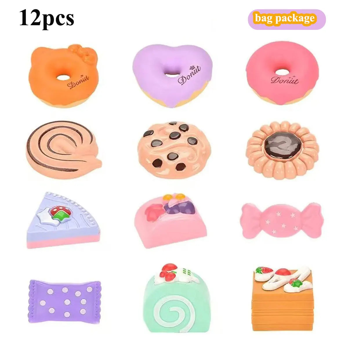Kids Tea/Pastry Set Toy Simulation Pretend Play Food Playset for Children Montessori Toddler Children Gift Kitchen Girl.