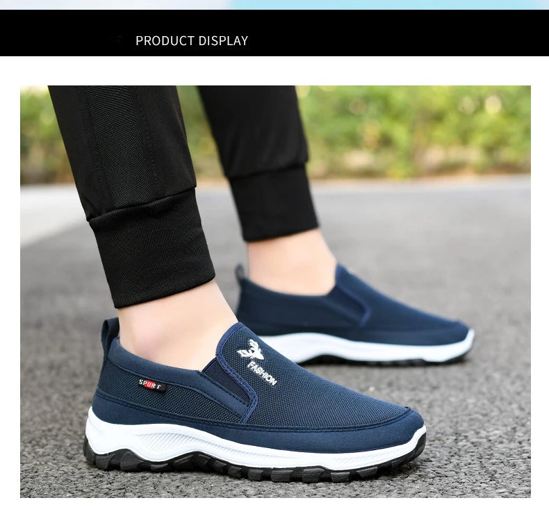Men's Shoes Casual Sneakers Summer Breathable Mesh Waterproof Outdoor Slip On Flats Affordable Free Shipping Shoes.