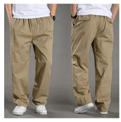 FGKKS 2024 Outdoor Casual Pants For Men Solid Color Large Pocket Breathable Pants High Quality Design Hot Casual Pants For Men.