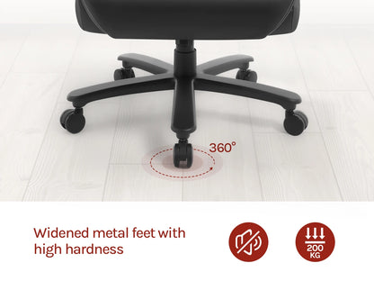 WOLTU Bürostuhl, ergonomischer Computertisch, großer Stuhl mit Kopfstütze, PU-Leder, Chefsessel für Büro, Spiel, Konferenzraum