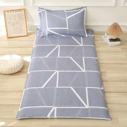 WASART Fully enclosed with zipper mattress protector cover geometric printed baby couple single double bed sheet protection pad.