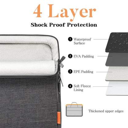 Laptop Computer Shoulder Bag Handbag Waterproof Briefcase Man Women 13 14 15.6 16 17 inch Bags for Macbook Air Samsung Accessory.