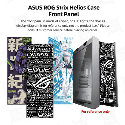 ASUS GX601 Case Lighting panel kit ARGB Laser Engraved Lighting Plate ROG Strix Helios Refit Custom PC MOD Gabinete Shroud.