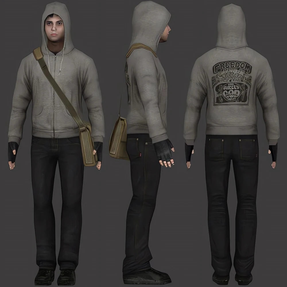 Simon Henriksson Kapuzenpullover mit Reißverschluss, Cry of Fear, Simon's Kapuzen-Cosplay-Sweatshirt, Winterpullover, Gamer-Geschenk, trendige ästhetische Hoodies