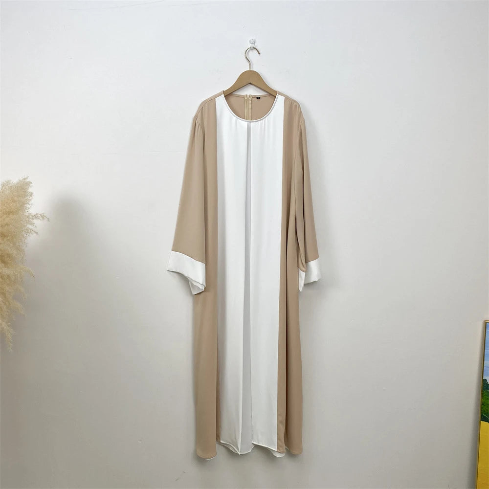 Ramadan Eid Muslimischen Abaya Dubai Luxus Spleißen Gefälschte Zwei Stücke Abayas Für Frauen Kaftan Modest Kleid Islam Kaftan Marocain Femme