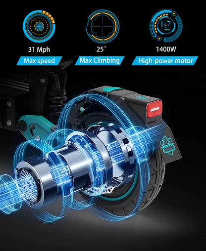 Drive Tron DT10 1000W Power Motor 48V 15.6AH Battery 10 Inch Folding Electric Scooter Off Road Electric Scooter.