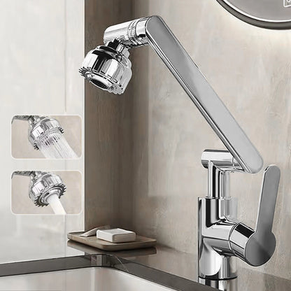 ABS Modern 360 Degree Swivel Kitchen Robotic Arm Faucet Soft Bubble/shower Dual Mode Flexible Adjustment