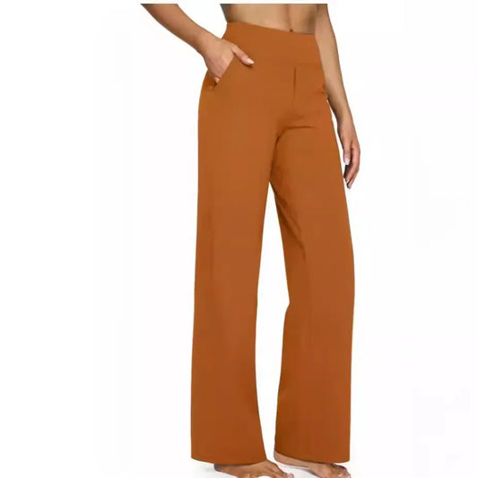 Lässige, lockere Hose mit geradem Bein für Damen, Sommer, Neuankömmling 2024, Taschendetail, bequeme Passform, lange Hose, modisch