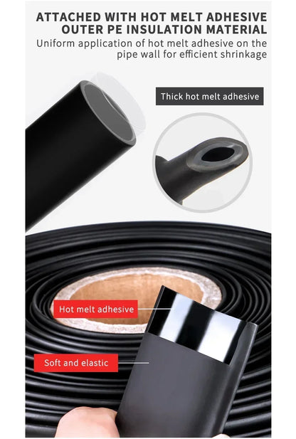 10/50/100 Meter Heat Shrink Tube Black Dia 2.4-25.4mm 3:1 Polyolefin Thermal Cable Sleeve Insulated Red.
